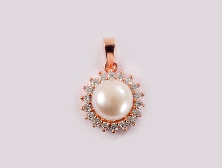 Rose Gold with Pearl Pendant