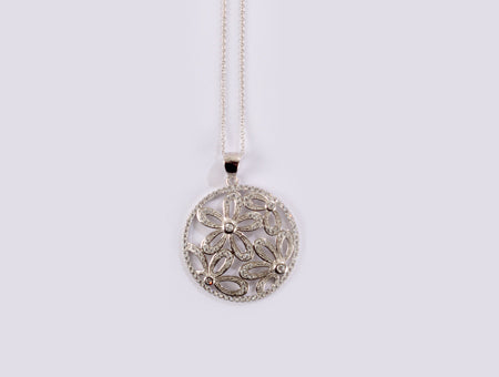 A White Cubic Zirconia Pendant