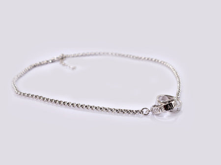 A Simply Silver Necklace.