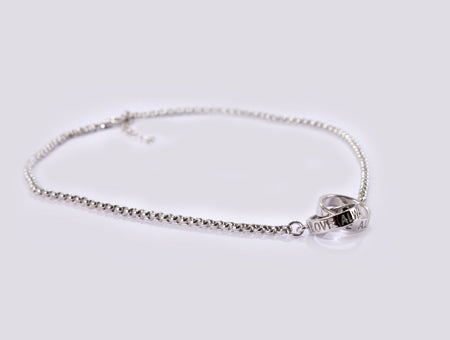 A Simply Silver Necklace.