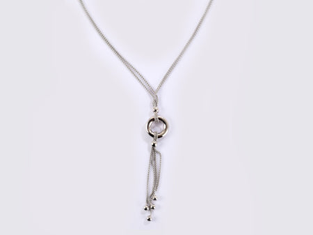A Simply Silver Necklace.