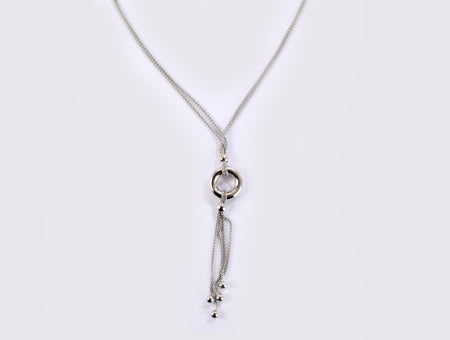 A Simply Silver Necklace.
