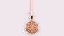 A Silver with Rose Gold Plate Pendant