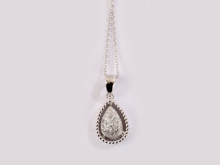 A White Cubic Zirconia Pendant