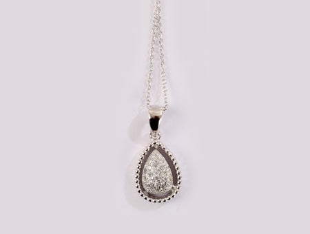 A White Cubic Zirconia Pendant