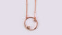 Silver with Rose Gold Plate Necklace