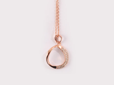 Silver with Rose Gold Plate Necklace