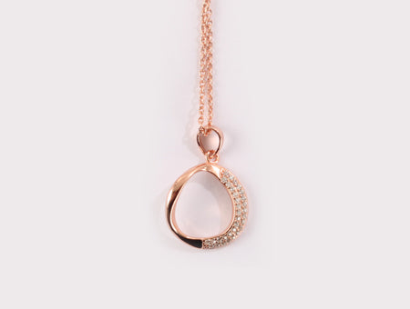 Silver with Rose Gold Plate Necklace