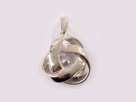 A White Cubic Zirconia Pendant