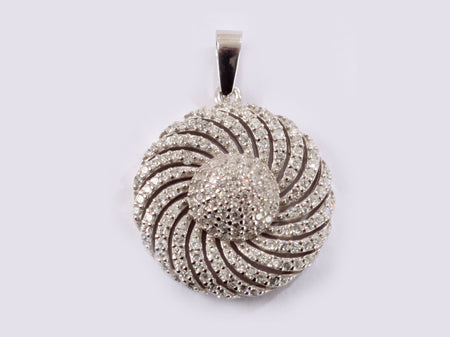 A White Cubic Zirconia Pendant