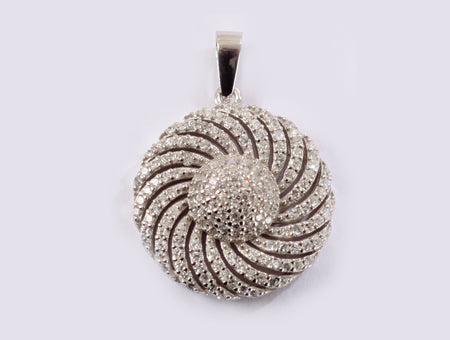 A White Cubic Zirconia Pendant