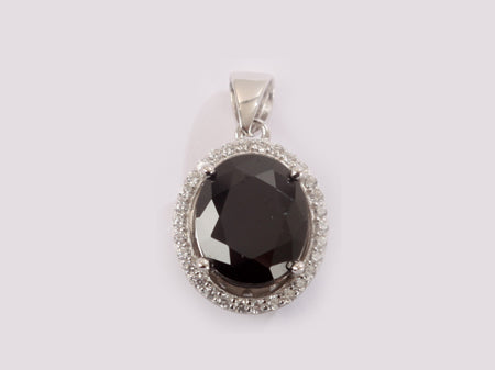 A Black & White Cubic Zirconia Pendant.