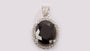 A Black & White Cubic Zirconia Pendant.