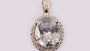 A White Cubic Zirconia Pendant