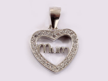 A White Cubic Zirconia Pendant