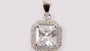 A White Cubic Zirconia Pendant