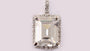 A White Cubic Zirconia Pendant