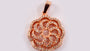 A Silver with Rose Gold Plate Pendant