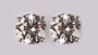 A White Cubic Zirconia Earring 8MM