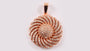 A Silver with Rose Gold Plate Pendant