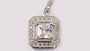 A White Cubic Zirconia Pendant