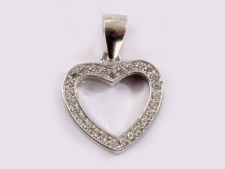 A White Cubic Zirconia Pendant