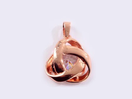 A Silver with Rose Gold Plate Pendant
