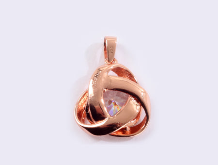 A Silver with Rose Gold Plate Pendant
