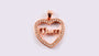 A Silver with Rose Gold Plate Pendant
