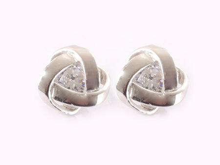 A White Cubic Zirconia Earring