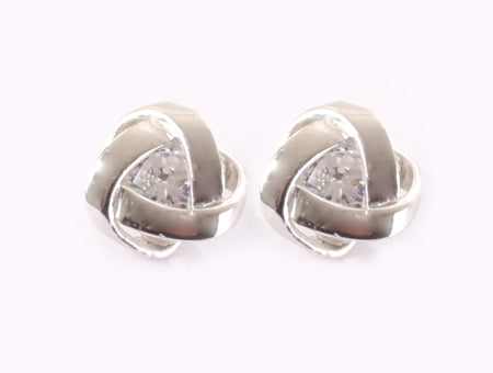 A White Cubic Zirconia Earring