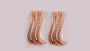 Silver with Rose Gold Plate Earring