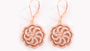 Silver with Rose Gold Plate Earring