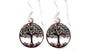 Sterling Silver Tree of Life Drop Earrings