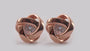 Silver with Rose Gold Plate Earring