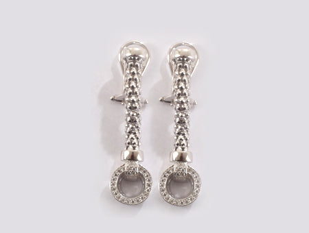 A White Cubic Zirconia Earring