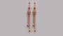 Silver with Rose Gold Plate Earring