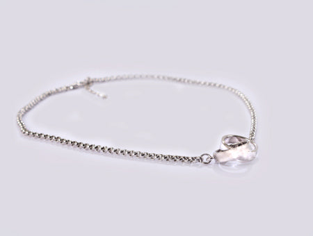 A Simply Silver Necklace.