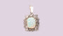 Opal And Cz Pendant