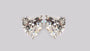 A White Cubic Zirconia Heart Earring 3MM