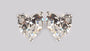 A White Cubic Zirconia Heart Earring 6mm