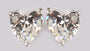A White Cubic Zirconia 7mm Heart Earring
