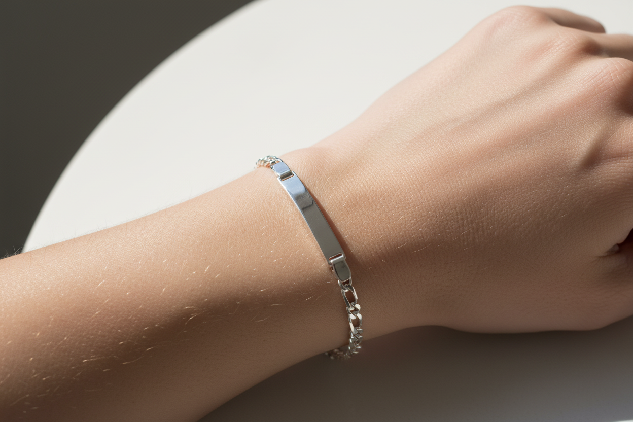 Silver ID Bracelet
