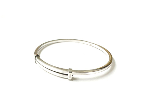 Kids Adjustable Silver Bangle
