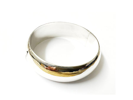 Simply Silver Wide Cuff Bangle