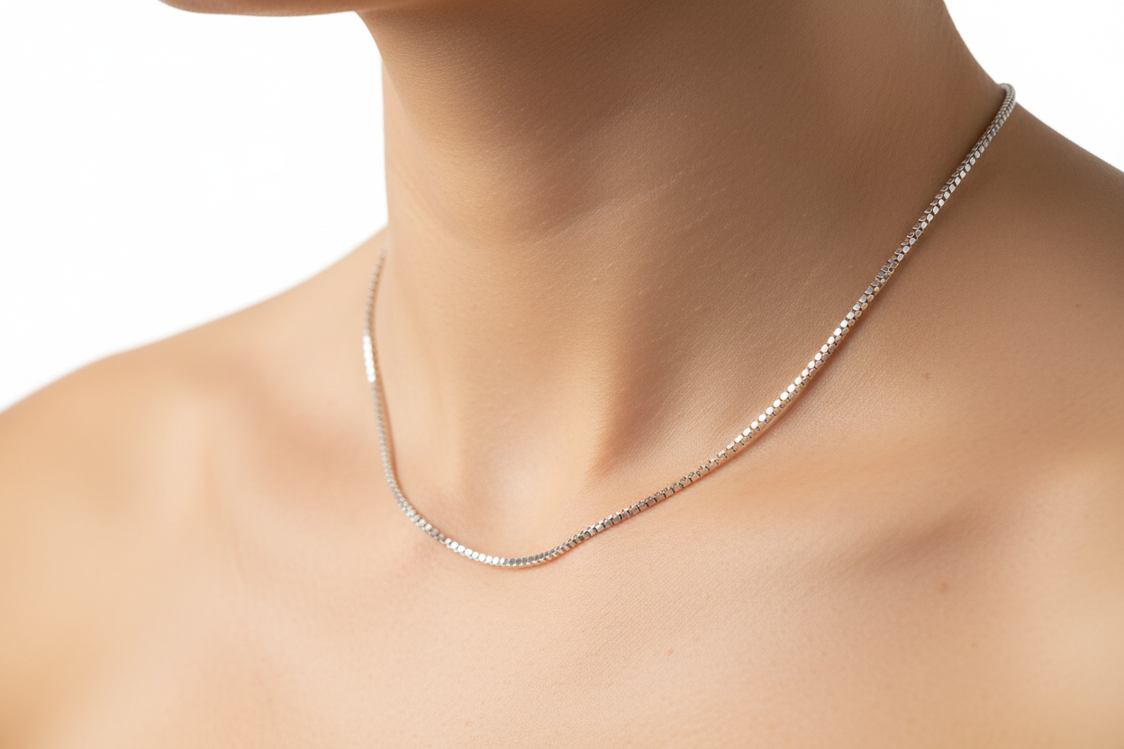 BOX DESIGN SILVER CHAIN 1.25mm
