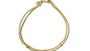 A Yellow Plated Silver Bead Bracelet