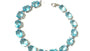 Aquamarine Cubic Zirconia Silver Bracelet