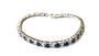 Black And White Cubic Zirconia Claw Set Silver 3mm Stone Tennis Bracelet