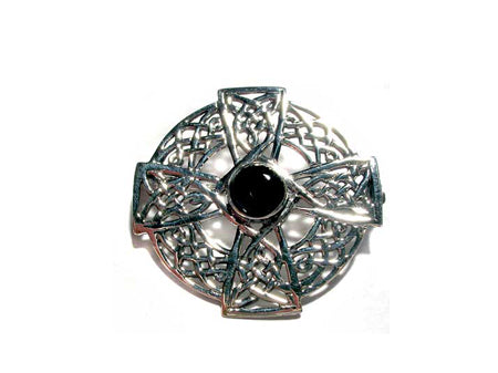 Celtic Onyx Brooch